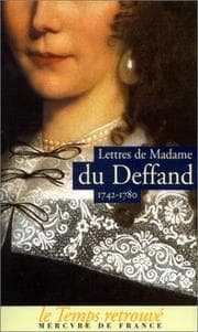 Tapa de Lettres de madame du Deffand