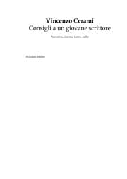 Tapa de Consigli a un giovane scrittore