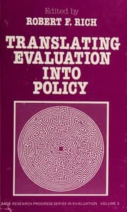 Tapa de Translating evaluation into policy