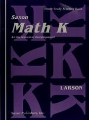 Tapa de Saxon Math K An Incremental Development