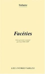 Tapa de Facéties