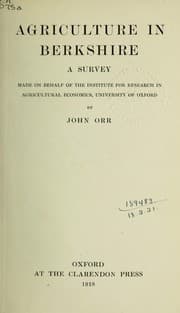 Tapa de Agriculture in Berkshire