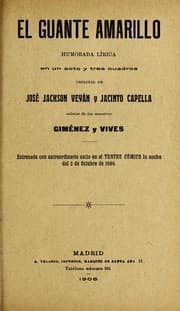 Tapa de El guante amarillo