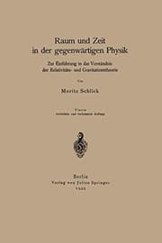 Tapa de Raum und Zeit in der gegenwärtigen Physik