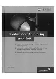 Tapa de Product cost controlling with SAP