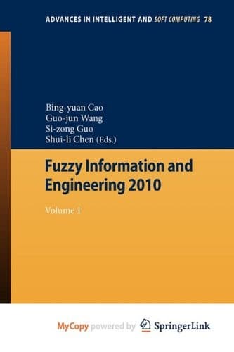 Tapa de Fuzzy Information and Engineering 2010