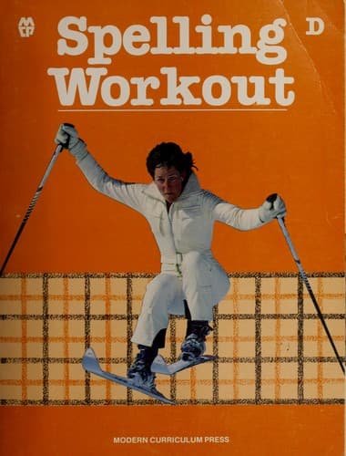 Tapa de Spelling Workout, Level D
