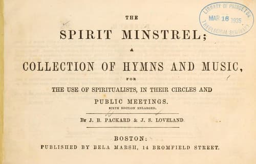 Tapa de The Spirit minstrel