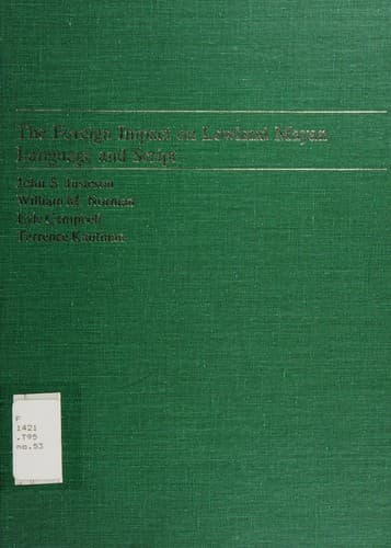 Tapa de The Foreign impact on lowland Mayan language and script