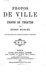 Tapa de Propos de ville et propos de théâtre