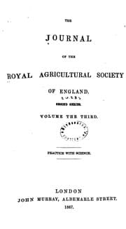 Tapa de The Journal of the Royal Agricultural Society of England