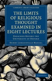 Tapa de The limits of religious thought examined in eight lectures