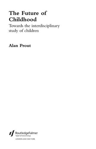 Tapa de Future of Childhood