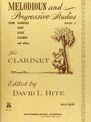 Tapa de Melodious and progressive studies for clarinet