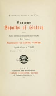 Tapa de Curious bypaths of history