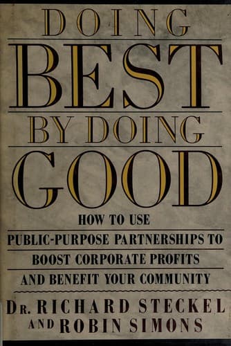 Tapa de Doing best by doing good
