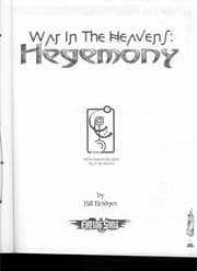 Tapa de Hegemony (War in the Heavens) (Fading Suns Sourcebook)