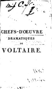 Tapa de Chefs-d'oeuvre dramatiques de Voltaire ..