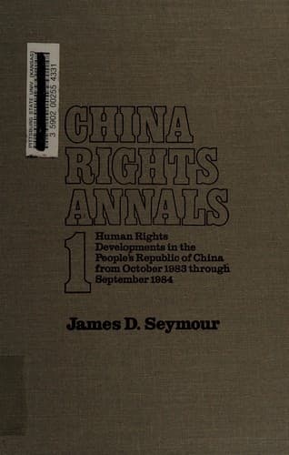 Tapa de China Rights Annals
