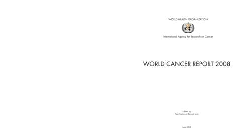 Tapa de World cancer report 2008
