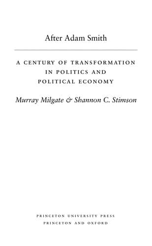 Tapa de After Adam Smith