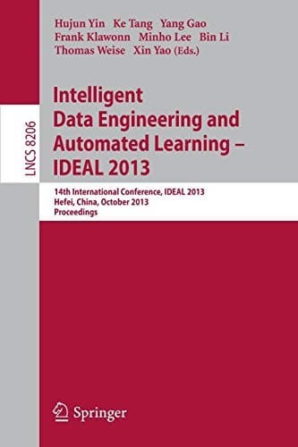 Tapa de Intelligent Data Engineering and Automated Learning -- IDEAL 2013