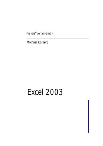 Tapa de Excel 2003