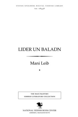 Tapa de Lider un baladn