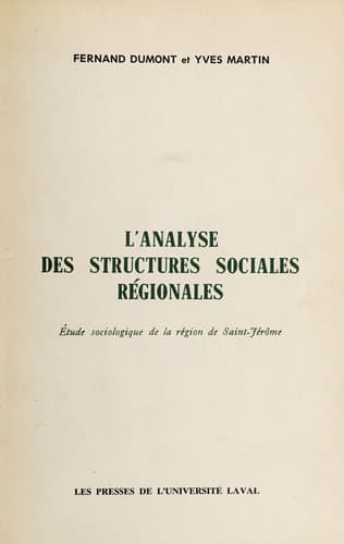 Tapa de L'analyse des structures sociales régionales