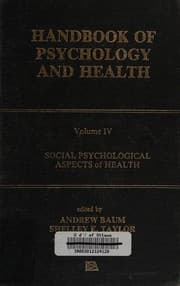 Tapa de Handbook of Psychology and Health. Volume 4