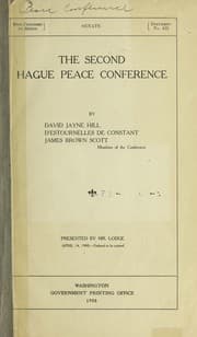 Tapa de The Second Hague peace conference