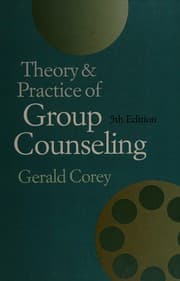 Tapa de Theory and practice of group counseling
