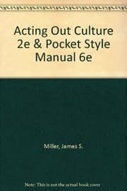 Tapa de Acting Out Culture 2e & Pocket Style Manual 6e