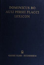 Tapa de Auli Persii Flacci lexicon