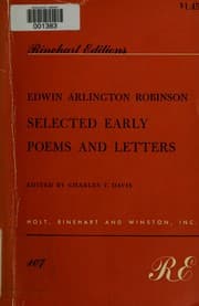 Tapa de Selected early poems and letters