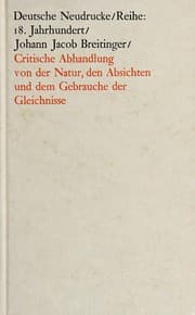 Tapa de Critische Abhandlung von der Natur, den Absichten und dem Gebrauche der Gleichnisse