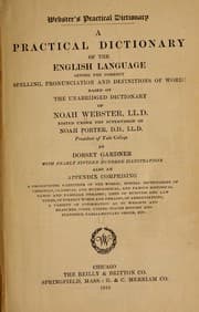 Tapa de Webster's practical dictionary