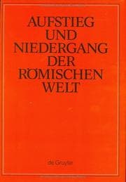 Tapa de Aufstieg Und Niedergang Der Roemischen Welt/Rise and Decline of the Roman World