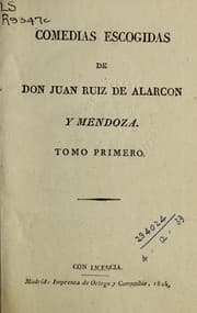 Tapa de Comedias escogidas