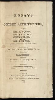 Tapa de Essays on Gothic architecture