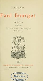 Tapa de Poésies