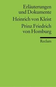 Tapa de Heinrich von Kleist, Prinz Friedrich von Homburg