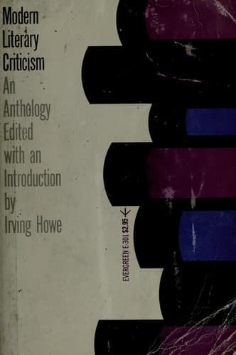 Tapa de Modern literary criticism
