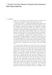 Tapa de Emotions in humans and artifacts