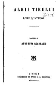 Tapa de Albii Tibulli libri quattuor