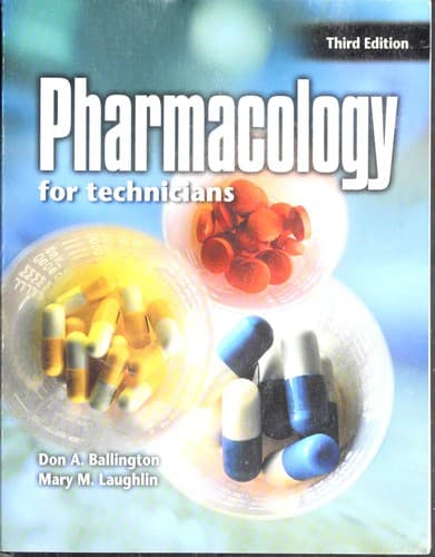 Tapa de Pharmacology for Technicians (3rd Edition)