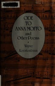 Tapa de Ode to Anna Moffo and other poems