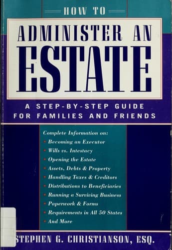 Tapa de How to administer an estate