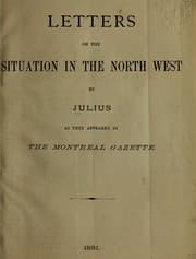 Tapa de Letters on the situation in the North West