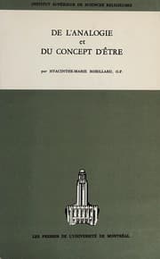 Tapa de De l'Analogie et du Concept d'être de Thomas de Vio, Cajetan